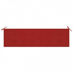 Gartenbank-Auflage Rot 180x50x3 cm