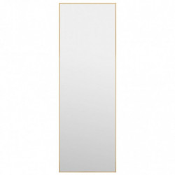 Türspiegel Golden 40x100 cm Glas und Aluminium