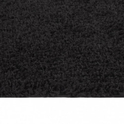 Teppich Shaggy Hochflor Schwarz 200x290 cm