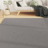 Teppich Shaggy Hochflor Grau 120x170 cm