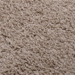 Teppich Shaggy Hochflor Beige 160x230 cm