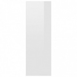 Schuhregal Hochglanz-Weiß 54x34x100,5 cm Holzwerkstoff