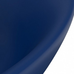 Luxus-Waschbecken Überlauf Matt Dunkelblau 58,5x39cm Keramik