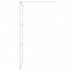 Duschwand für Begehbare Dusche Silbern 100x195 cm ESG-Klarglas