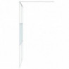 Duschwand für Begehbare Dusche Weiß 140x195 cm ESG-Klarglas
