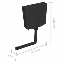 WC-Spülkasten 3/6 L Schwarz