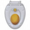 Toilettensitz mit Absenkautomatik Erwachsene/Kinder Weiß & Gelb
