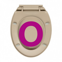 Toilettensitz mit Absenkautomatik Beige Oval