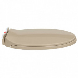 Toilettensitz mit Absenkautomatik Quick-Release Beige Oval