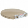 Toilettensitz mit Absenkautomatik Quick-Release Beige Oval