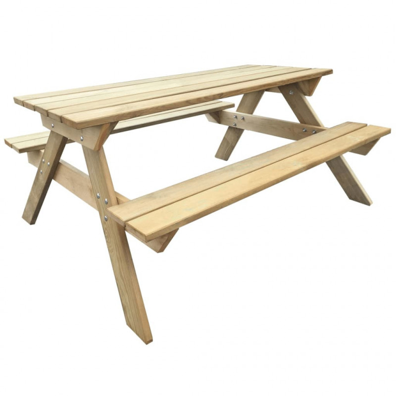 Picknicktisch 150x135x71,5 cm Holz