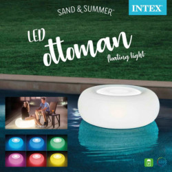 Intex LED Ottomane 86x33 cm