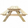 Picknicktisch 150x135x71,5 cm Holz