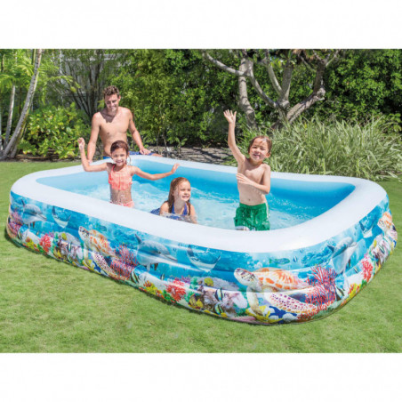 Intex Swim Center Familienpool 305x183x56 cm Meerestiere-Design