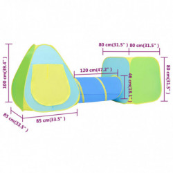Kinderspielzelt mit 350 Bällen Mehrfarbig