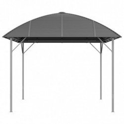 Pavillon mit Bogendach 3x4 m Anthrazit