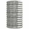 Pflanzkübel Pulverbeschichteter Stahl 224x40x68 cm Silbern