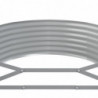 Pflanzkübel Pulverbeschichteter Stahl 396x100x36 cm Grau
