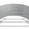 Pflanzkübel Pulverbeschichteter Stahl 544x100x36 cm Silbern