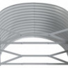 Pflanzkübel Pulverbeschichteter Stahl 396x100x68 cm Grün