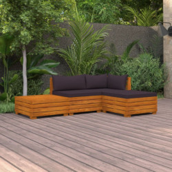 4-tlg. Garten-Lounge-Set...