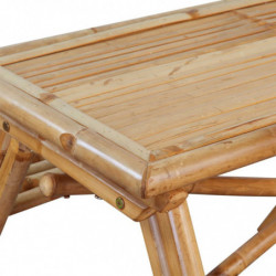 Picknicktisch 115x115x81 cm Bambus