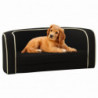 Hundesofa Klappbar Schwarz 76x71x30 cm Leinen Waschbares Kissen