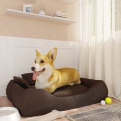 Hundebett mit Kissen Braun...