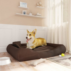 Hundebett mit Kissen Braun...