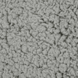 Hundematratze Ergonomisch 75x53 cm Leinenoptik Fleece Grau
