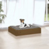 Hundebett Honigbraun 51,5x44x9 cm Massivholz Kiefer