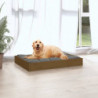 Hundebett Honigbraun 71,5x54x9 cm Massivholz Kiefer