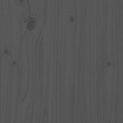 Hundebett Grau 75,5x55,5x28 cm Massivholz Kiefer