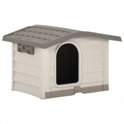 Hundehütte Beige und Braun...