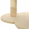 Katzen-Kratzbaum mit Sisal-Kratzstange 50 cm Beige und Braun