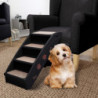 Hundetreppe Klappbar Schwarz 62x40x49,5 cm