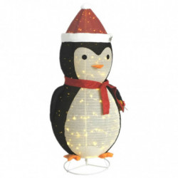 Weihnachtsdekoration Pinguin-Figur LED Luxus-Gewebe 180 cm