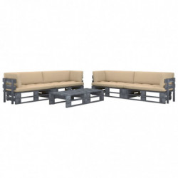 6-tlg. Paletten-Lounge-Set...