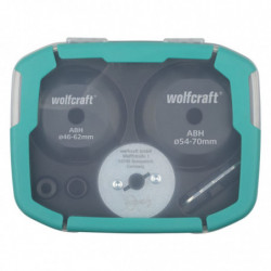 wolfcraft 3-tlg. Aufbohrhilfe-Set für Lochsägen