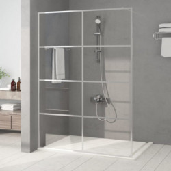 Duschwand für Begehbare Dusche Silbern 140x195 cm ESG-Klarglas