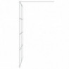 Duschwand für Begehbare Dusche Silbern 140x195 cm ESG-Klarglas