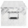 Aufbewahrungsbox Silbern 80x39x30 cm Aluminium