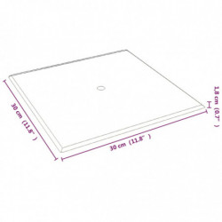 Wandpaneele 12 Stk. Dunkelgrau 30x30 cm Stoff 1,08 m²