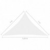 Sonnensegel Oxford-Gewebe Dreieckig 3x3x4,24 m Weiß