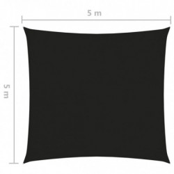 Sonnensegel Oxford-Gewebe Quadratisch 5x5 m Schwarz