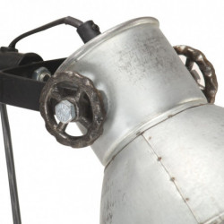 Stehlampe 2-flammig Silbern E27 Gusseisen