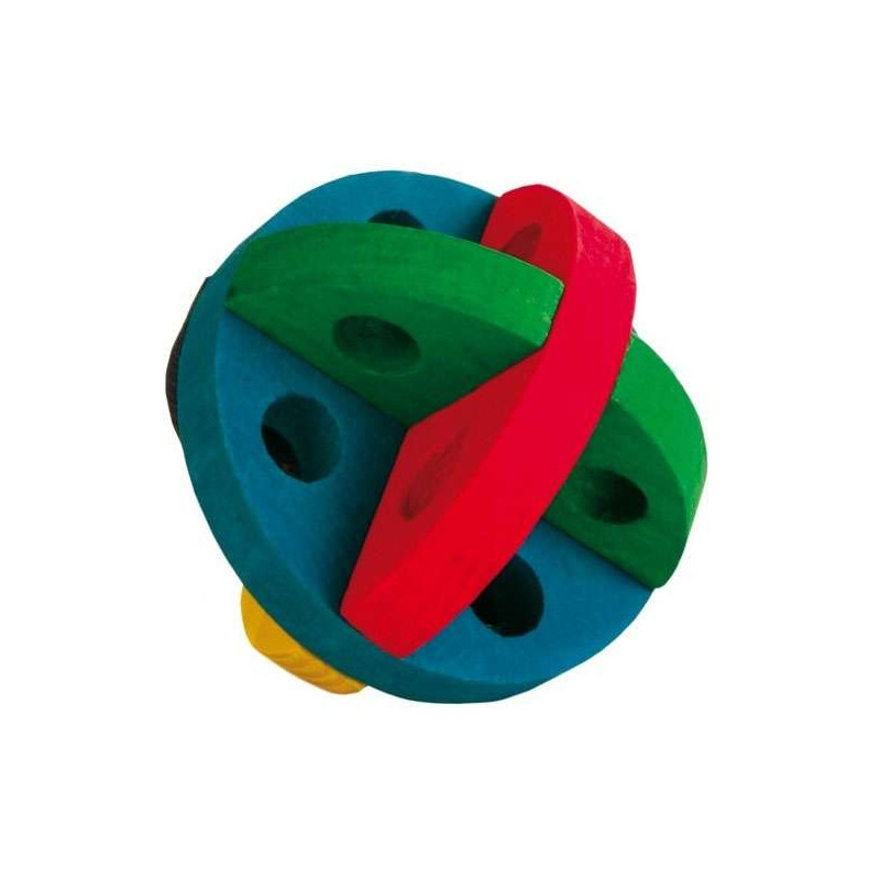 Trixie Spiel- und Snackball aus Holz - 7,5 cm
