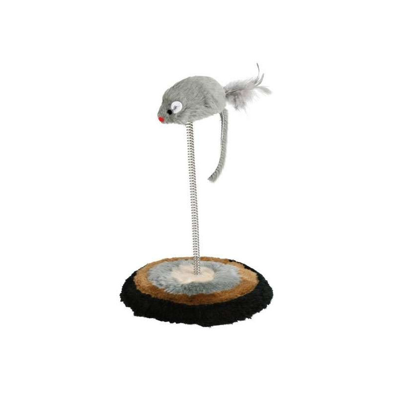 Trixie Maus auf Feder - ca. 14,5 x 22 cm