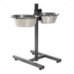 Trixie Hundebar mit Edelstahlnäpfen - 2 x 4,5 l