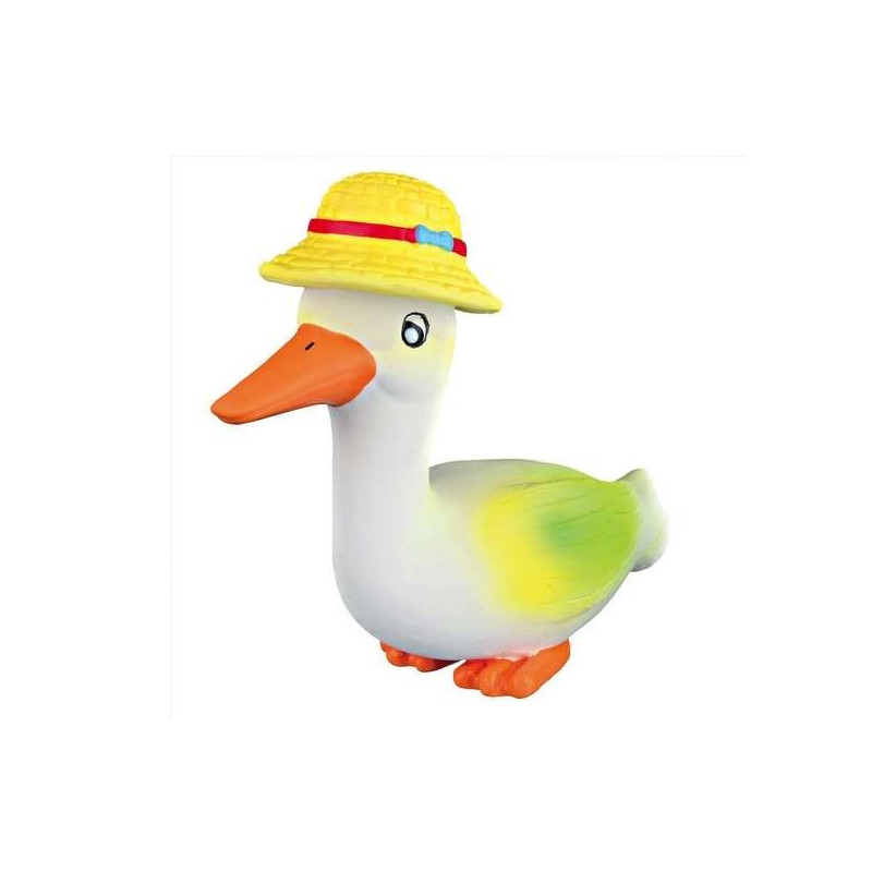 Trixie Latex-Spielzeug Ente mit Strohhut